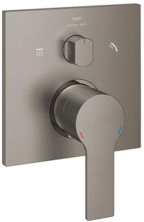 GROHE ALLURE AFBOUWDEEL VOOR INBOUW DOUCHEKRAAN MET 3-WEG OMSTELLING BRUSHED HARD GRAPHITE 