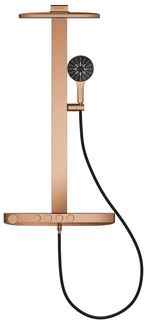 GROHE RAINSHOWER AQUA DOUCHESYSTEEM MET SMARTCONTROL DOUCHEKR. THERM. MET HOOFDD- VIERKANT 40X23CM 2ST. 9 L/MIN. MET HANDDOUCHE 13CM 3 ST. WARM SUNSET 