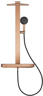 GROHE RAINSHOWER AQUA DOUCHESYSTEEM MET SMARTCONTROL DOUCHEKRAAN THERM. MET HOOFDD- ROND 36CM 2ST. 9 L/MIN. MET HANDDOUCHE 13CM 3 ST. WARM SUNSET 