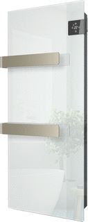 DRL E-Comfort Silk radiator 900x400 - 750W met wit glazen infraroodpaneel