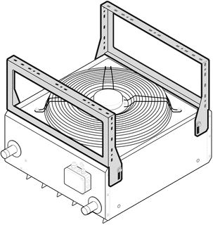 KAMPMANN PLAFOND-WANDCONSOLES HXBXL 100 MM X 420 MM X 510 MM VOOR DE PLAFOND- EN WANDMONTAGE BESTAANDE UIT TELKENS 2 MEERVOUDIG GERANDE HOUDERS MET SLOBGATEN BOUWGROOTTE 4