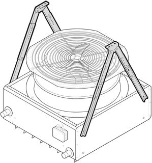 KAMPMANN UNIVERSELE 2-PUNTSCONSOLES HXBXL 584 MM X 204 MM X 510 MM ALLEEN CIRCULATIELUCHT BOUWGROOTTE 8