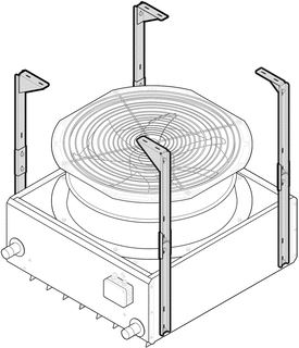 KAMPMANN UNIVERSELE 4-PUNTSCONSOLES HXBXL 498 MM X 172 MM X 201 MM ALLEEN CIRCULATIELUCHT BOUWGROOTTE 8