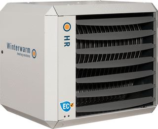 WINTERWARM HR40 EC GASGESTOOKTE HOOGRENDEMENT LUCHTVERWARMER EC VENTILATOR 38,8KW 2500-4500M3/H