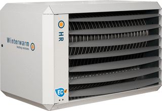 WINTERWARM HR50 EC GASGESTOOKTE HOOGRENDEMENT LUCHTVERWARMER EC VENTILATOR 48,3 KW 4000-6700M3/H