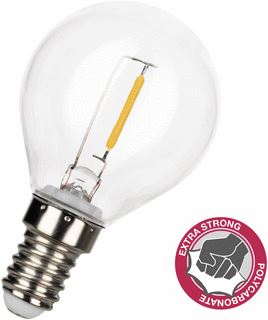 BAILEY LED-LAMP WIT LE 76MM DIAM 45MM TEMP 2700K VOET E14 1W 