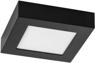 PROLUMIA PRO-CEILING 168X168X39MM OPBOUW 15W 3000K ZWART + MICROWAVE SENSOR