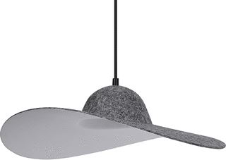 LEDVANCE DECOR FELT HAT PENDANT 1XE27 DARK GRAY