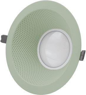 INTERLIGHT NOVA LED DOWNLIGHT 14W 170MM 6 INCH 3CCT 3D PRINTED OLIFANTSGRAS DIAMANT GROEN IP44