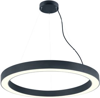 SLV MEDO RING 90 PENDELARMATUUR PENDELLENGTE 300CM 3000/4000K 110GRADEN DALI TOUCH ZWART