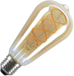 SLV LED ST64 LEDARMATUUR GOUD E27 4W 2000K