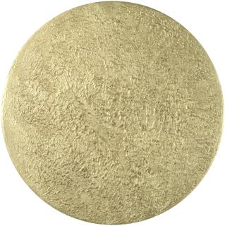 SLV MANA 40 LAMPENKAP ROND MOON STRUCTURE H= 2,2 CM GOUD