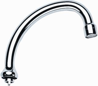 GROHE BUISUITLOOP SANITAIRKRAAN MET MOUSSEUR G3/4 128MM HOOGTE MET AANSLAG 140MM VOORSPRONG J-UITLOOP DRAAIBAAR CHROOM 