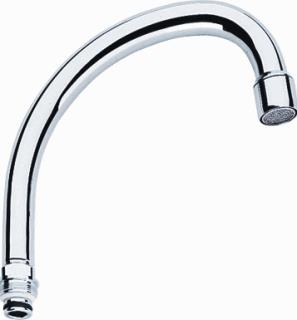 GROHE COSTA BUISUITLOOP SANITAIRKRAAN MET MOUSSEUR M22 155MM HOOGTE 140MM VOORSPRONG J-UITLOOP DRAAIBAAR CHROOM 