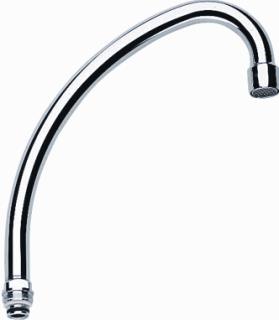 GROHE COSTA BUISUITLOOP SANITAIRKRAAN MET MOUSSEUR M22 220MM HOOGTE 185MM VOORSPRONG J-UITLOOP DRAAIBAAR CHROOM 