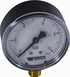 WATTS MANOMETER 63R 1/4 0/10B 