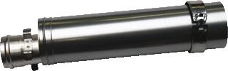 A.O VERLENGPIJP CONCENTRISCH VOOR WARMTAPWATERBEREIDER 80/125MM DIAMETER 500MM LENGTE INKORTBAAR 