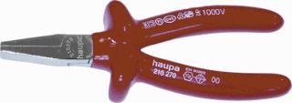 HAUPA 2102 VLAKBEKTANG TOTALE LENGTE 160MM GREEPUITVOERING 1-COMPONENT GEISOLEERD 1000 V GEWICHT 250G VDE GETEST 