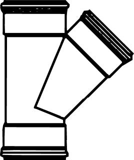 PIPELIFE T-STUK SN4 45G 125X125 MOF/MOF 