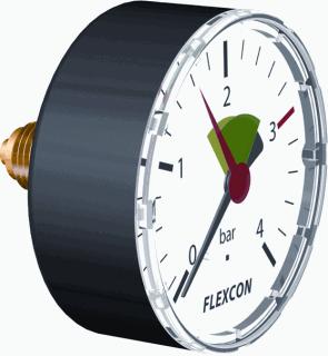 FLAMCO MANOMETER FLEXCON 63 0-4 1/4 AXIAAL 