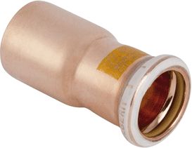 GEBERIT MAPRESS VERLOOPSOK GAS RECHT 1-DELIG KOPER MET HNBR AFDICHTRING 22MM X 15MM (SCHUIFEIND X PERSMOF)