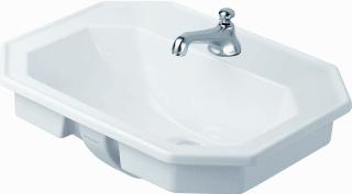 DURAVIT 1930 OPBOUWWASTAFEL 58X47CM MET WG WIT 