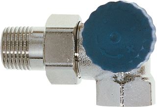 IMI HEIMEIER THERMOSTATISCHE RADIATORAFSLUITER DUBBEL HAAKS RECHTS 1/2 KVS = 1,85 M3/H LAGE WEERSTAND 234002000