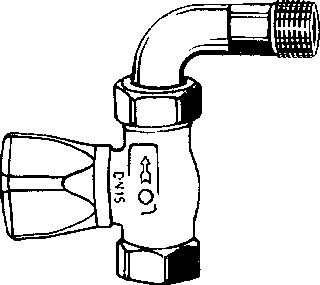 IMI HEIMEIER MIKROTHERM RADIATORAFSLUITER RECHT MET BOCHT 1/2 KVS = 1,61 M3/H 011402500 