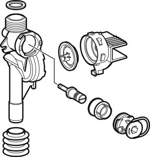 GEBERIT WATERDEEL UR-STURING GRIJS 
