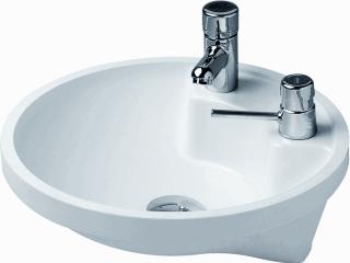 DURAVIT ARCHITEC RONDE INBOUWWASTAFEL MET KRAANGAT 43CM WIT 