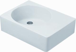 DURAVIT SCOLA KERAMISCHE WASTAFEL 615X460MM AFLEG: LINKS GECOAT WIT 