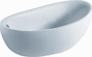 VILLEROY & BOCH AVEO QUARYL HALFVRIJSTAAND OVAAL LIGBAD MET POTEN 1900X950X443MM WIT ALPIN 