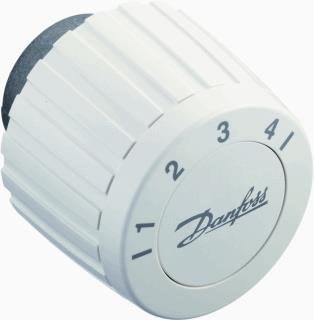 DANFOSS THERMOSTAATKNOP VLOEISTOFGEVULD BEREIK 10-50GRADEN C CAPILLAIR 50M WIT