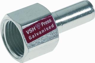 VSH XPRESS STAAL RECHTE KOPPELING INSTEEKKOPPELING 18MM X 3/4 STAAL (INSTEEK X BINNENDRAAD) 