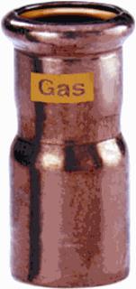 VSH XPRESS CU GAS RECHTE KOPPELING INSTEEKVERLOOP 15MM X 18MM KOPER GAS (INSTEEK X PERS) 